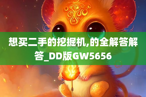 想买二手的挖掘机,的全解答解答_DD版GW5656