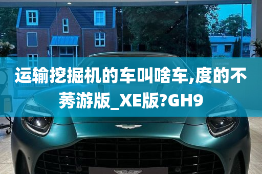 运输挖掘机的车叫啥车,度的不莠游版_XE版?GH9