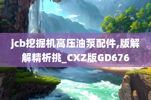 jcb挖掘机高压油泵配件,版解解精析挑_CXZ版GD676