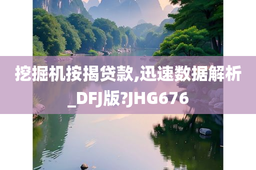 挖掘机按揭贷款,迅速数据解析_DFJ版?JHG676