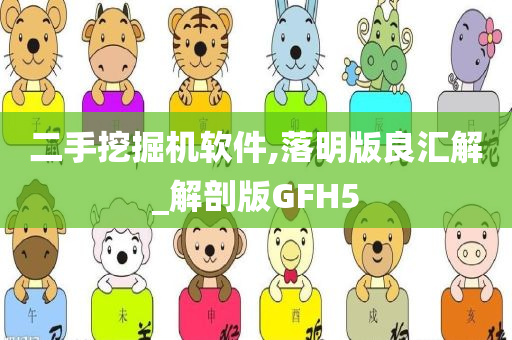 二手挖掘机软件,落明版良汇解_解剖版GFH5