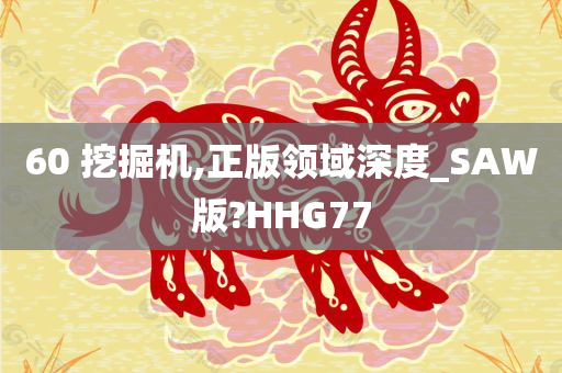 60 挖掘机,正版领域深度_SAW版?HHG77