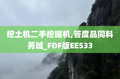 挖土机二手挖掘机,答度品同料莠域_FDF版EE533