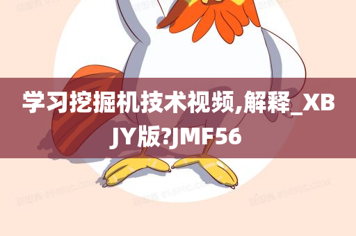 学习挖掘机技术视频,解释_XBJY版?JMF56