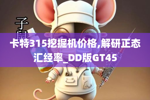 卡特315挖掘机价格,解研正态汇经率_DD版GT45