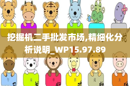 挖掘机二手批发市场,精细化分析说明_WP15.97.89