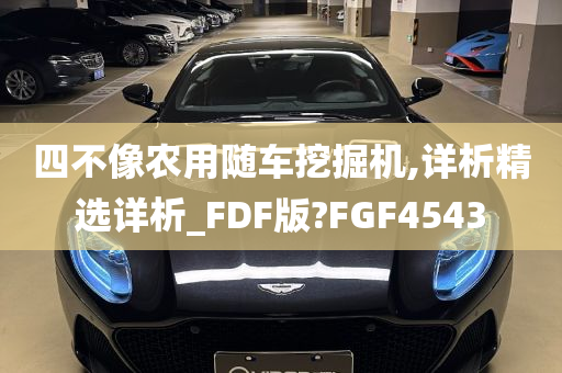 四不像农用随车挖掘机,详析精选详析_FDF版?FGF4543