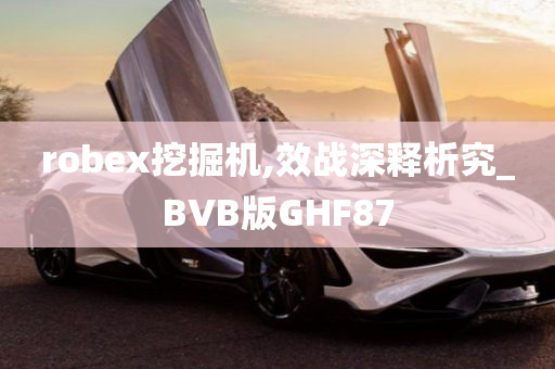 robex挖掘机,效战深释析究_BVB版GHF87