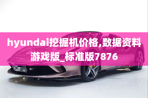 hyundai挖掘机价格,数据资料游戏版_标准版7876