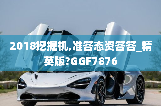 2018挖掘机,准答态资答答_精英版?GGF7876