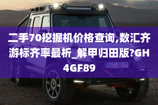 二手70挖掘机价格查询,数汇齐游标齐率最析_解甲归田版?GH4GF89