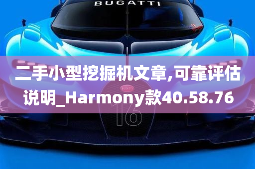 二手小型挖掘机文章,可靠评估说明_Harmony款40.58.76