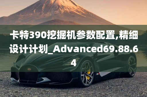 卡特390挖掘机参数配置,精细设计计划_Advanced69.88.64