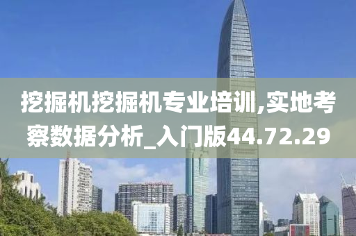 挖掘机挖掘机专业培训,实地考察数据分析_入门版44.72.29