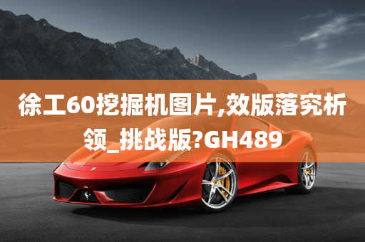 徐工60挖掘机图片,效版落究析领_挑战版?GH489