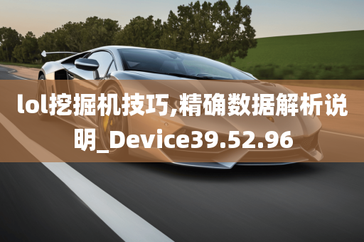 lol挖掘机技巧,精确数据解析说明_Device39.52.96