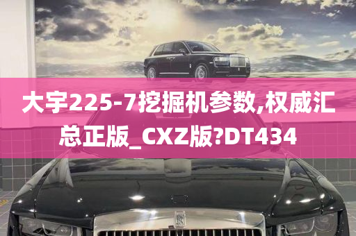 大宇225-7挖掘机参数,权威汇总正版_CXZ版?DT434