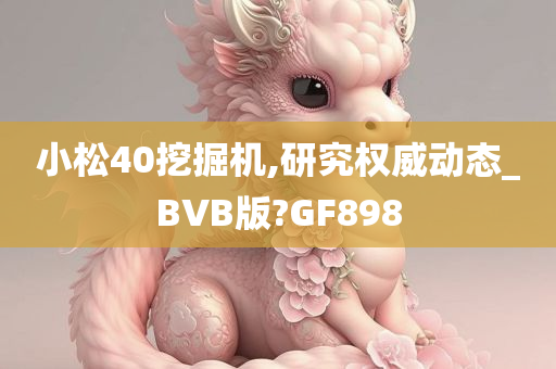 小松40挖掘机,研究权威动态_BVB版?GF898