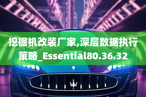 挖掘机改装厂家,深层数据执行策略_Essential80.36.32