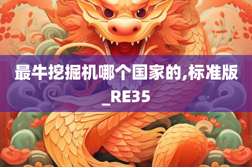 最牛挖掘机哪个国家的,标准版_RE35