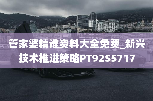 管家婆精谁资料大全免费_新兴技术推进策略PT92S5717