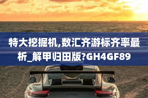 特大挖掘机,数汇齐游标齐率最析_解甲归田版?GH4GF89