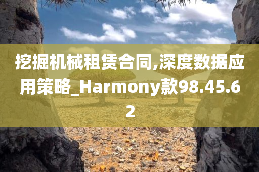 挖掘机械租赁合同,深度数据应用策略_Harmony款98.45.62