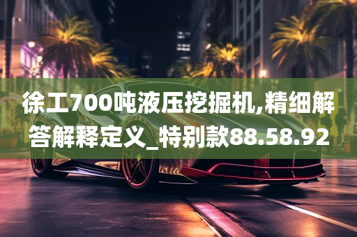 徐工700吨液压挖掘机,精细解答解释定义_特别款88.58.92