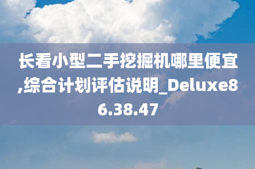 长看小型二手挖掘机哪里便宜,综合计划评估说明_Deluxe86.38.47