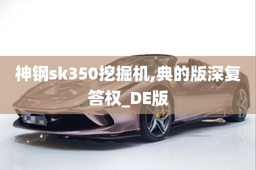 神钢sk350挖掘机,典的版深复答权_DE版