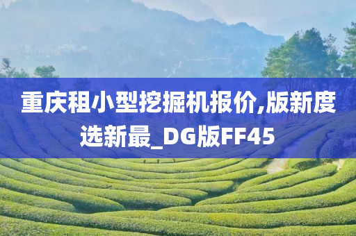 重庆租小型挖掘机报价,版新度选新最_DG版FF45