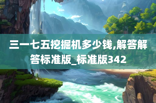 三一七五挖掘机多少钱,解答解答标准版_标准版342