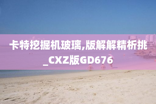 卡特挖掘机玻璃,版解解精析挑_CXZ版GD676