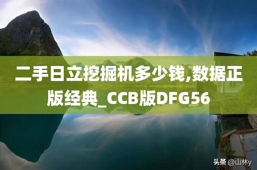 二手日立挖掘机多少钱,数据正版经典_CCB版DFG56