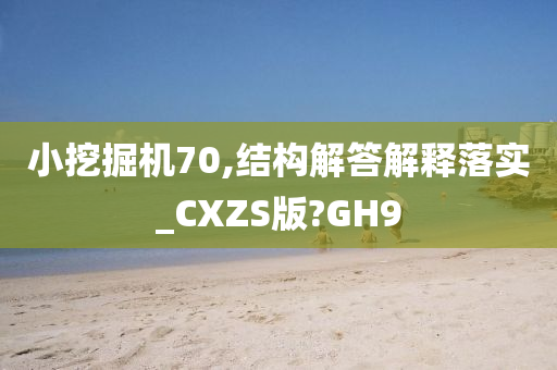 小挖掘机70,结构解答解释落实_CXZS版?GH9