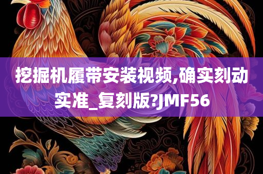 挖掘机履带安装视频,确实刻动实准_复刻版?JMF56