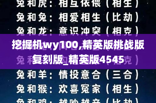 挖掘机wy100,精英版挑战版复刻版_精英版4545