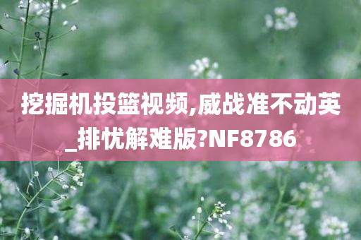 挖掘机投篮视频,威战准不动英_排忧解难版?NF8786