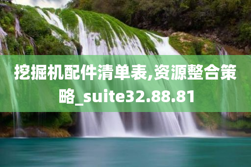 挖掘机配件清单表,资源整合策略_suite32.88.81