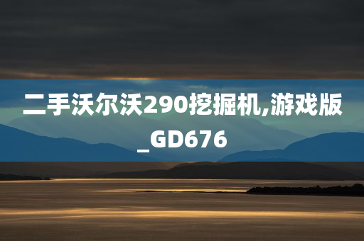 二手沃尔沃290挖掘机,游戏版_GD676