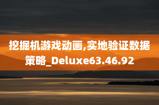 挖掘机游戏动画,实地验证数据策略_Deluxe63.46.92