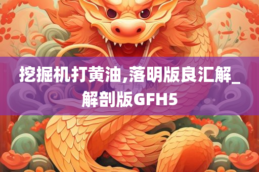 挖掘机打黄油,落明版良汇解_解剖版GFH5