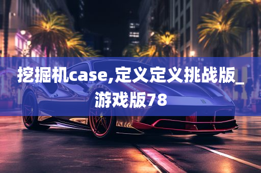 挖掘机case,定义定义挑战版_游戏版78