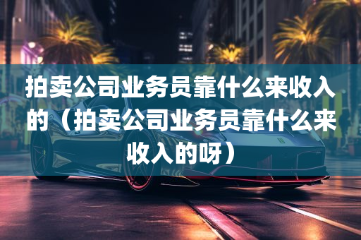 拍卖公司业务员靠什么来收入的（拍卖公司业务员靠什么来收入的呀）