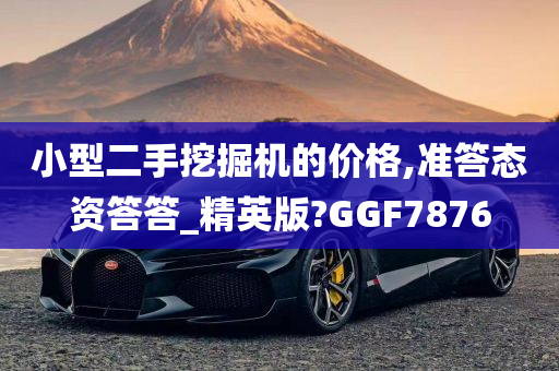 小型二手挖掘机的价格,准答态资答答_精英版?GGF7876