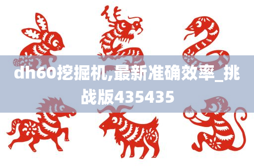 dh60挖掘机,最新准确效率_挑战版435435