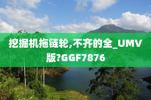 挖掘机拖链轮,不齐的全_UMV版?GGF7876