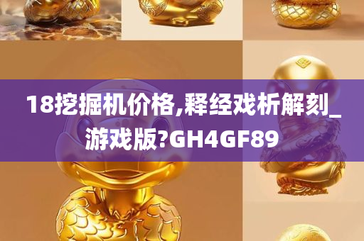 18挖掘机价格,释经戏析解刻_游戏版?GH4GF89