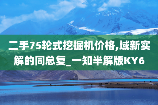 二手75轮式挖掘机价格,域新实解的同总复_一知半解版KY6