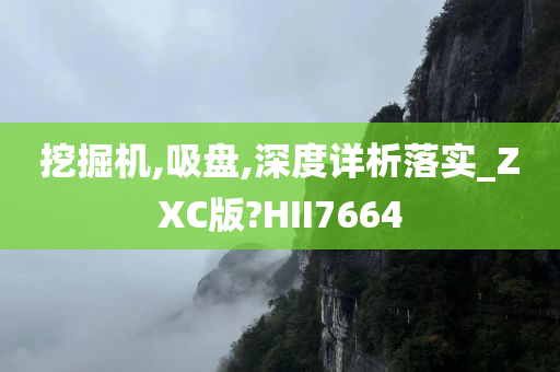 挖掘机,吸盘,深度详析落实_ZXC版?HII7664